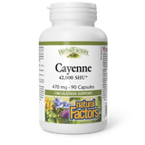 Natural Factors Cayenne  470 mg  90 Capsules