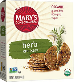 CRACKERS 184G HERB MARY'S