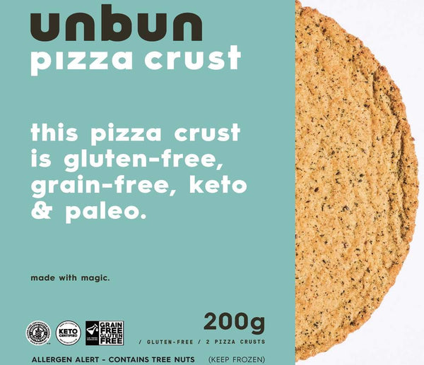 KETO PIZZA CRUST x 2 VEGAN 200gSANS GRAIN UNBUN Nature Sante