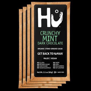 Dark Chocolate Bar Crunchy Mint ORGANIC 2.1 oz. (60g)