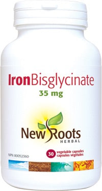 IRON BYSGLICINATE 35mg 30VCAP NEWROOTS