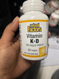 K&amp;D-VIT 120MC&amp;1000UI 60CAPS