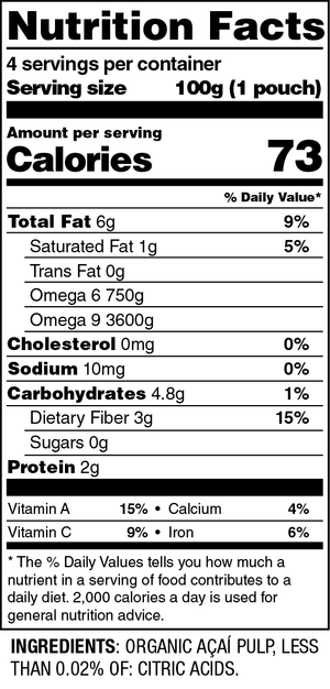 ACAI PUREE 4*100G ACAI ROOTS