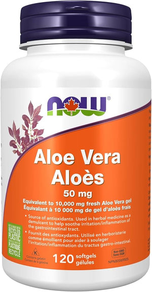 ALOE VERA 120 SOFTGELS NOW