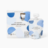 APPLESAUCE 4*90G BLUEBERRY UNSWEETENED WHITE LEAF