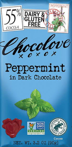 BAR CHOCOLOVE 90G PEPPERMINT