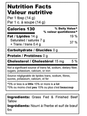 BEEF TALLOW 200G ALLFAT