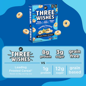 CEREAL 243G VANILLA FROSTED THREE WISHES