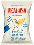 CHIPS 128G CHICKPEA SEASALT PEACASA