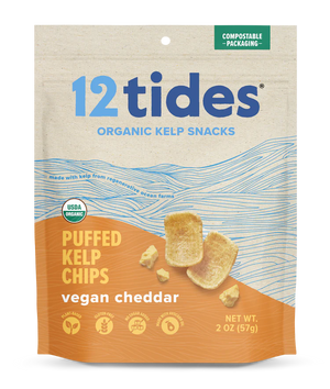 CHIPS KELP 2 OZ 12TIDES CHEDDAR