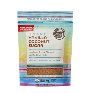 COCONUT SUGAR 454G VANILLA BIG TREE FARMS