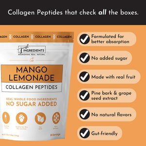 COLLAGEN 480G MANGO LEMONADE JUST INGREDIENTS