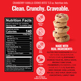 COOKIE BITES 155G CRANBERRY VANILLA EVERY BODY EAT