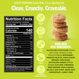 COOKIE BITES 155G GINGER CINNAMON  EVERY BODY EAT