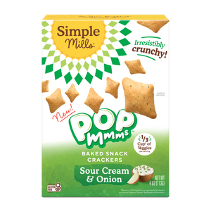 CRACKER 113G SOUR CREAM POP SIMPLE MILLS