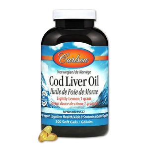 COD LIVER OIL 300SOFTGELS LEMON LOW VITAMIN A