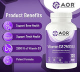 D3 VIT.120CAP 2500IU AOR