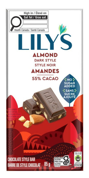DARK CHOCOLATE BAR 85g ALMOND