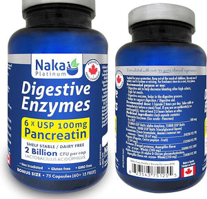 DIGESTIVE ENZYME 120VCAP NAKA