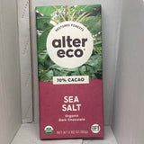 CHOCOLATE 80G ORG ALTER ECO SEA SALT