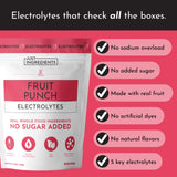 ELECTROLYTES 289G FRUIT PUNCH JUST INGREDIENTS