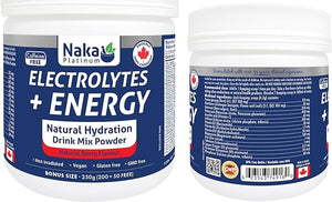 ELECTROLYTES + ENERGY 250G NAKA