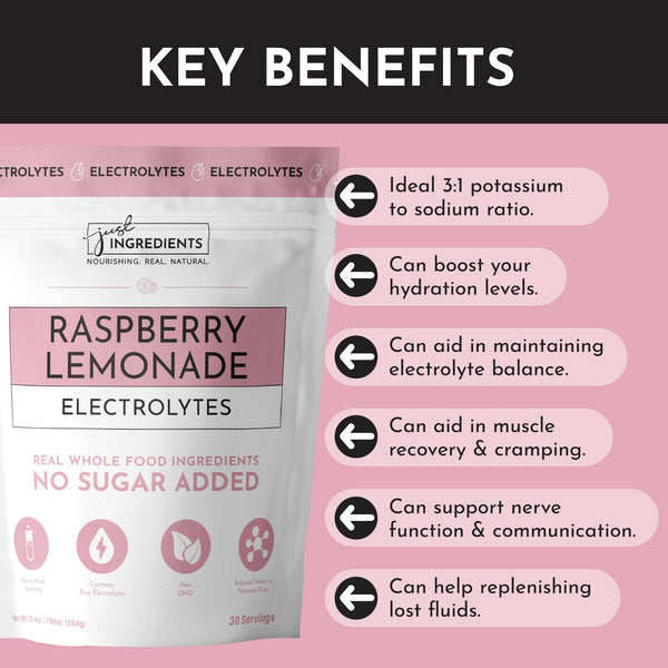 ELECTROLYTE 354G RASP LEMONADE – Nature Sante