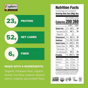 FUSILLI CHICKPEA ORGANIC 227G EXPLORE CUISINE