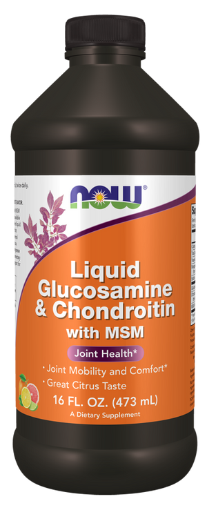 GLUCOSAMINE & CHONDROITIN 473ML NOW FOODS
