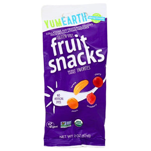 GUMMIES 57G FRUIT SNACK  YUMEARTH