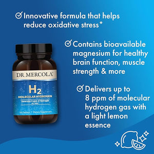 H2 90TAB MOLE HYDROGEN MERCOLA