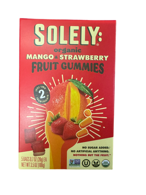 GUMMIES 100G ORG MANGO STRAWBERRY