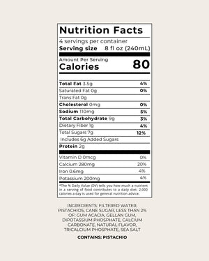 LAIT PISTACHIO 946ML TACHE BARISTA ORIGINAL