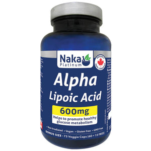 LIPOIC ACID 600MG 75VCAP NAKA