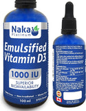 NAKA   100ML PLATINUM EMULSIFIED VITAMIN D3 1000IU