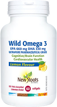 OMEGA3 WILD 60 GEL LEMON NROOTS