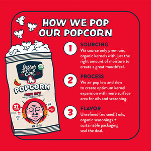 POPCORN 130G FIERY HOT LESSERS