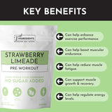 PRE-WORKOUT 480g JUST.INGREDIENTS STRAWBERRY LIMEADE