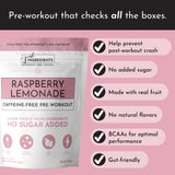 PRE-WORKOUT 540 GR RASPBERRY CAFFEINE JUSTIN INGREDIENTS