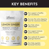 PROBIOTIC 30 STICK LEMON GINGER JUST.INGREDIENTS