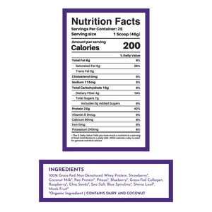 PROTEIN 990G JUST INGREDIENTS MOUNTAIN BERRY