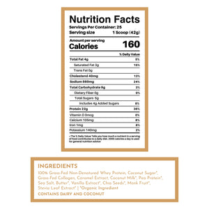 PROTEIN 990G JUST INGREDIENTS SALTED CARAMEL