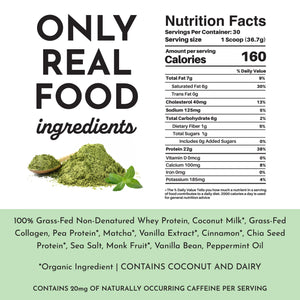 PROTEIN 1102G JUST INGREDIENTS MATCHA