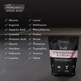 PROTEIN  NSF 1128G STRAWBERRIES & CREAM JUSTIN INGREDIENTS