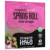 RICE WRAPS 4.2OZ PURPLE SPRING ROLL OCEAN'S HALO