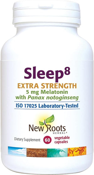 SLEEP8 PLUS 60VCAP 5MG MELATONIN NEW ROOTS