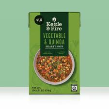 SOUP HEARTY 454G VEGETABLE & QUINOA KETTLE FIRE