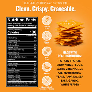 THINS 4OZ CHEESE-LESS EVERY BODY EAT