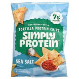 TORTILLA CHIPS 130G SEA SEL SIMPLY PROTEIN