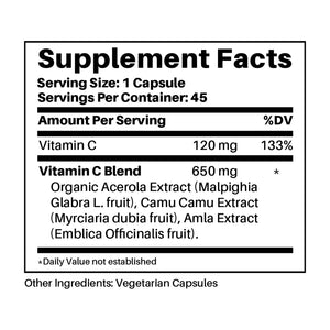 VIT.C COMPLEX 45CAP JUST.INGREDIENTS